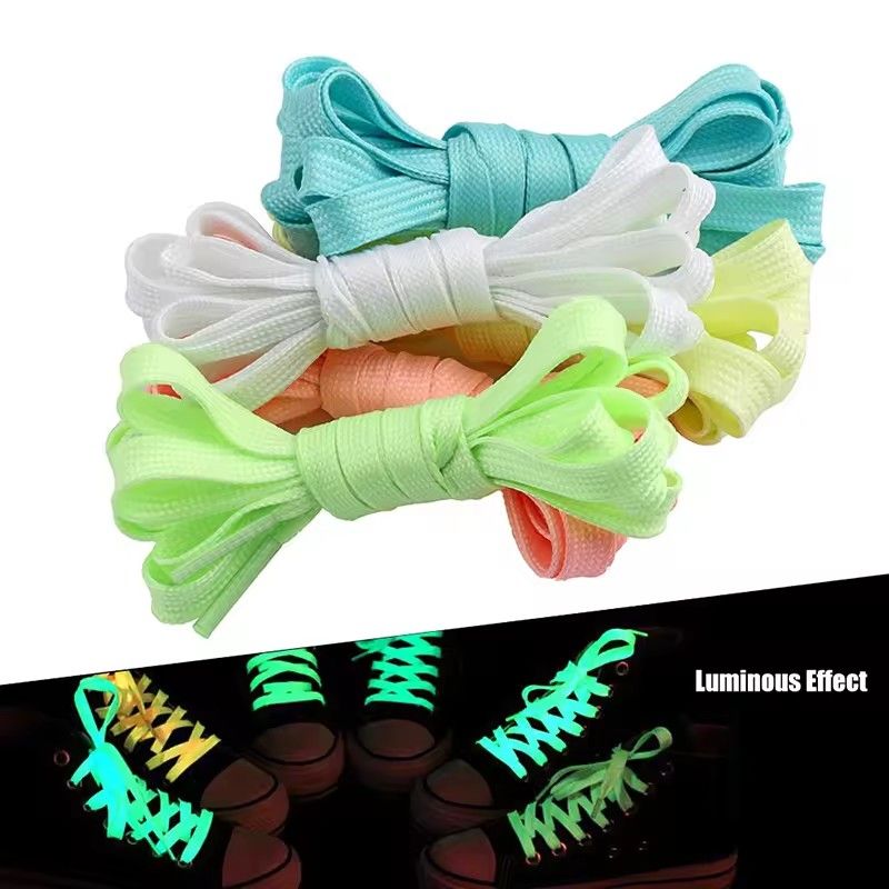 1 Pair Luminous Shoelaces for Kid Sneakers Men Women Sports Shoes Laces Glow In The Dark Night Shoestrings Reflective Shoelaces FZ-11-1