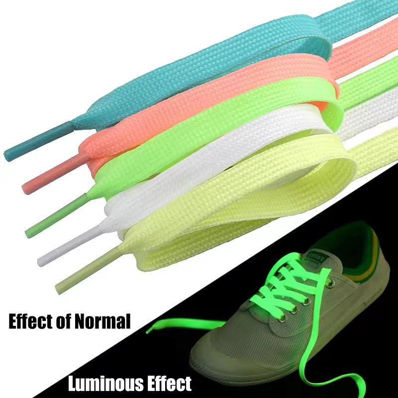 1 Pair Luminous Shoelaces for Kid Sneakers Men Women Sports Shoes Laces Glow In The Dark Night Shoestrings Reflective Shoelaces FZ-11-1