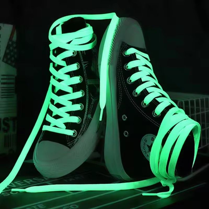 1 Pair Luminous Shoelaces for Kid Sneakers Men Women Sports Shoes Laces Glow In The Dark Night Shoestrings Reflective Shoelaces FZ-11-1