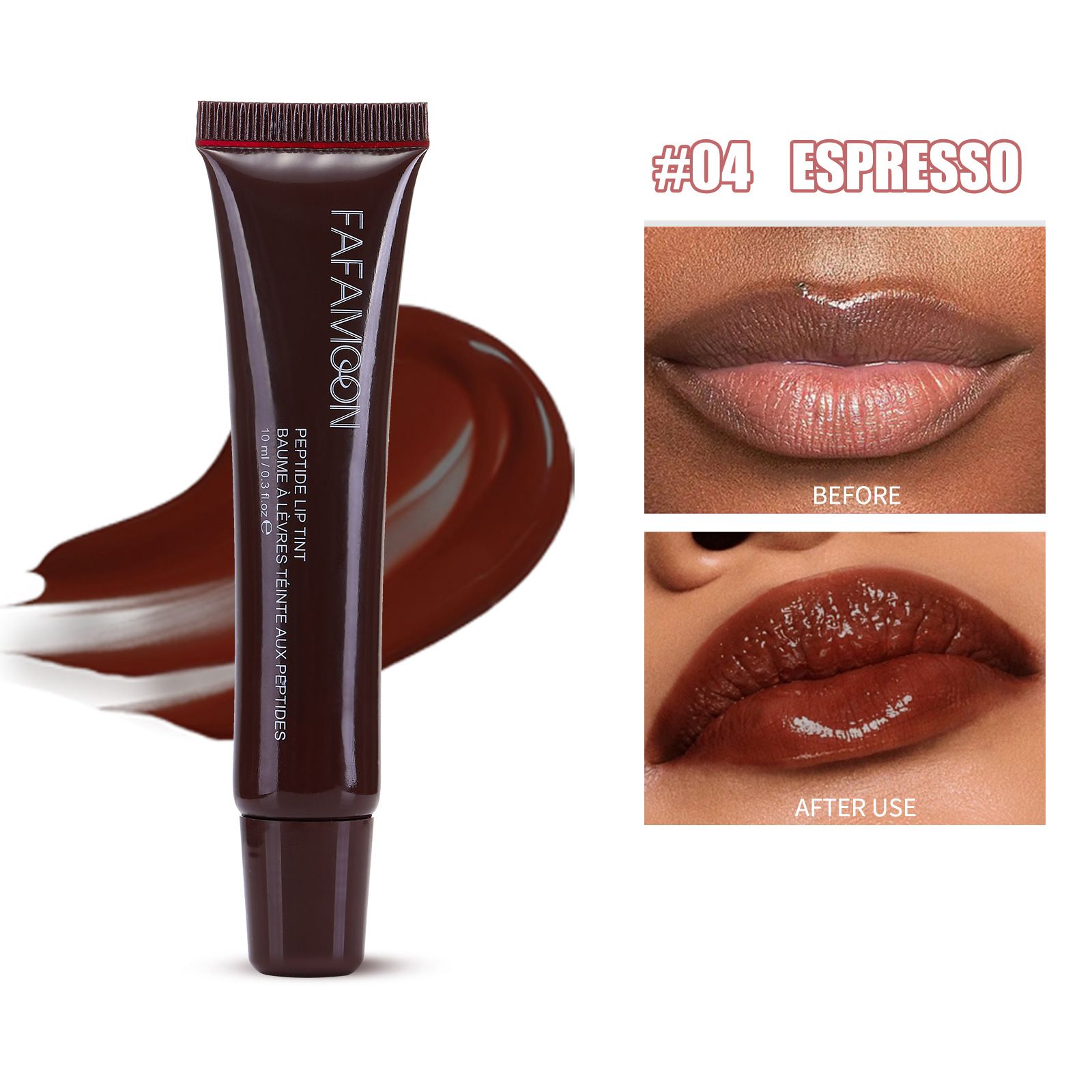 5-color Glossy Lip Balm, Moisturizing, Hydrating and Lightening Lip Lines, Fruity Makeup Liquid, Tinted Lip Balm Suitable for Da B2-980