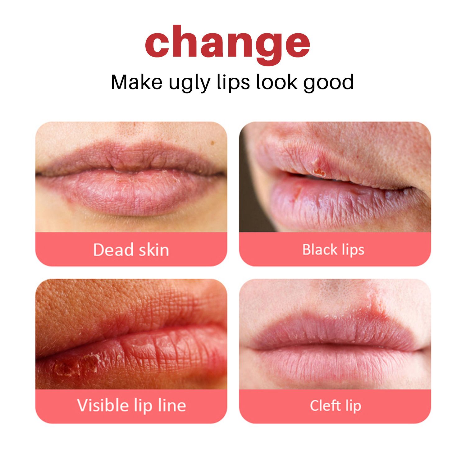 Lip Balm For Remove Dark Lip Moisturizing Lightening Melanin Whitening Plumper Extreme Gloss Pink Lips Skin Care For Men Women B2-839