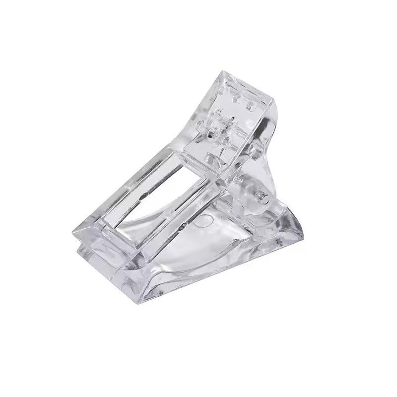 5Pcs Professional Nail Art Transparent Crystal Clip FakeNail Clip Gel Quick Fingernail Extension UV Assistant Nail Accessories E-795