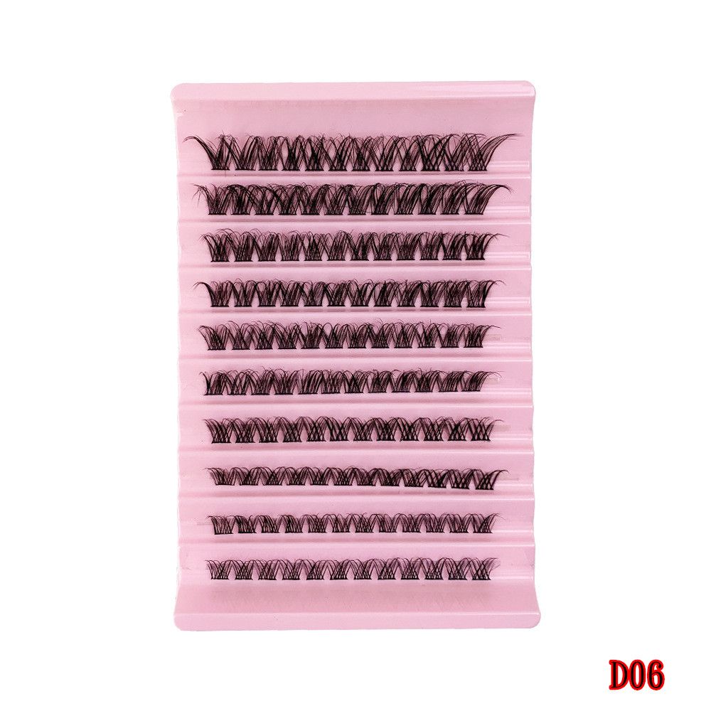 DIY Individual Lashes D Curl Fluffy Cluster Lashes DIY Eyelash Extension B2-954