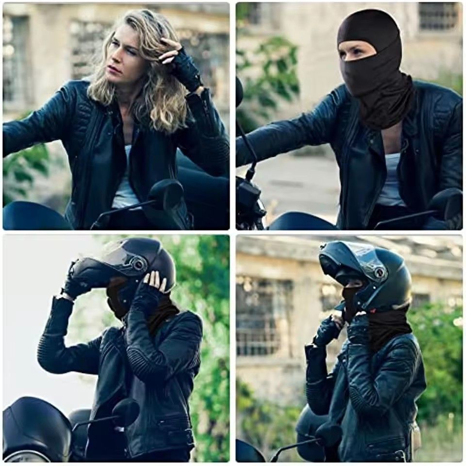 Balaclava Motorcycle Face Mask Moto Helmet Bandana Hood Ski Neck Full Face Mask Windproof Dustproof Face Shield Men's Biker Mask FZ-400
