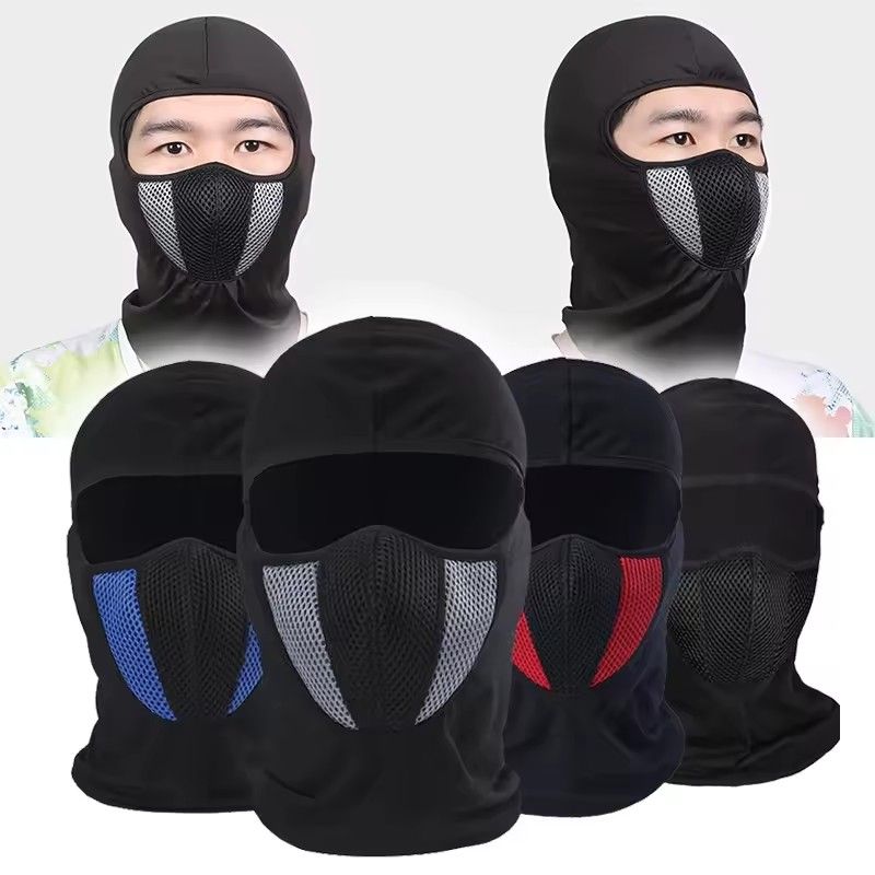 Breathable Balaclava Motorcycle Full Face Mask Cycling Motocross Helmet Hood Moto Riding Neck Face Hood Moto Accessories FZ-412