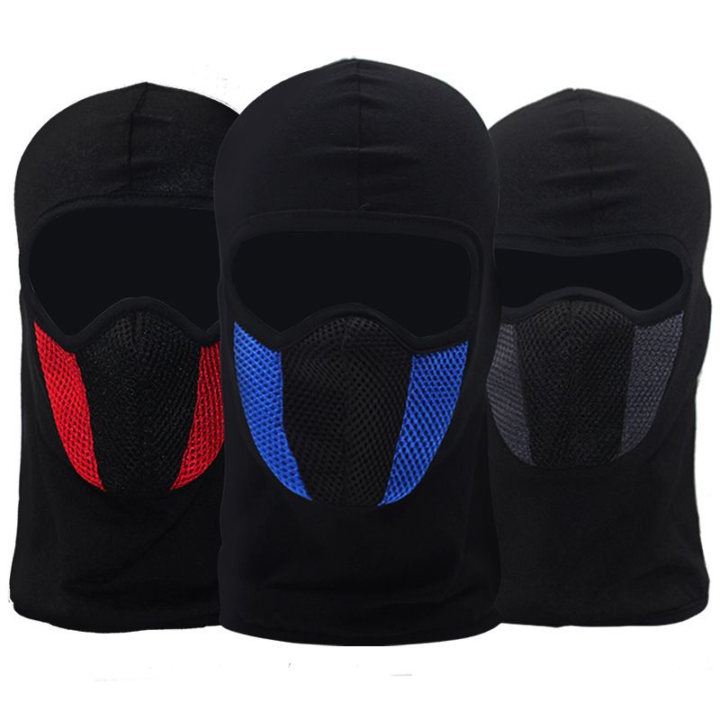 Breathable Balaclava Motorcycle Full Face Mask Cycling Motocross Helmet Hood Moto Riding Neck Face Hood Moto Accessories FZ-412