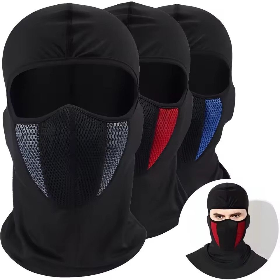 Breathable Balaclava Motorcycle Full Face Mask Cycling Motocross Helmet Hood Moto Riding Neck Face Hood Moto Accessories FZ-412