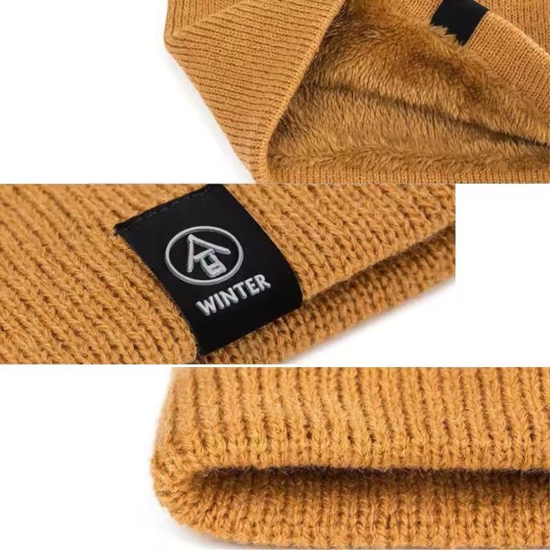 Solid Winter Plush Muffler Woolen Knitting for Women Fleece Ring Bandana Scarf Neck Warmer Buff Thick Cashmere Headband Ski Mask