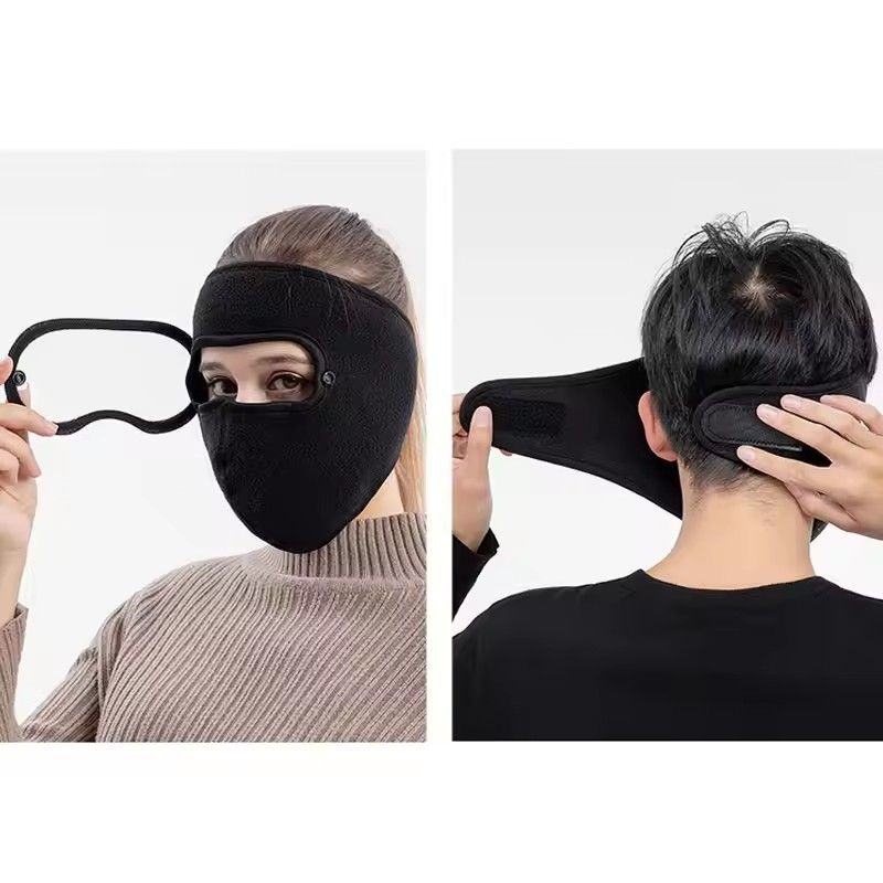 Autumn Winter Warm face shield Breathable Polar Fleece Outdoor Riding Windproof HD Goggles Anti-fog Mask For Men Women FZ-428
