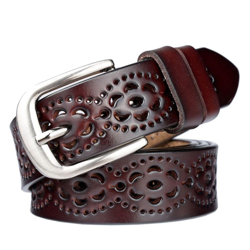 High Quality Luxury Women belt genuine leather female waist strap top pin buckle belts for women lady waistband