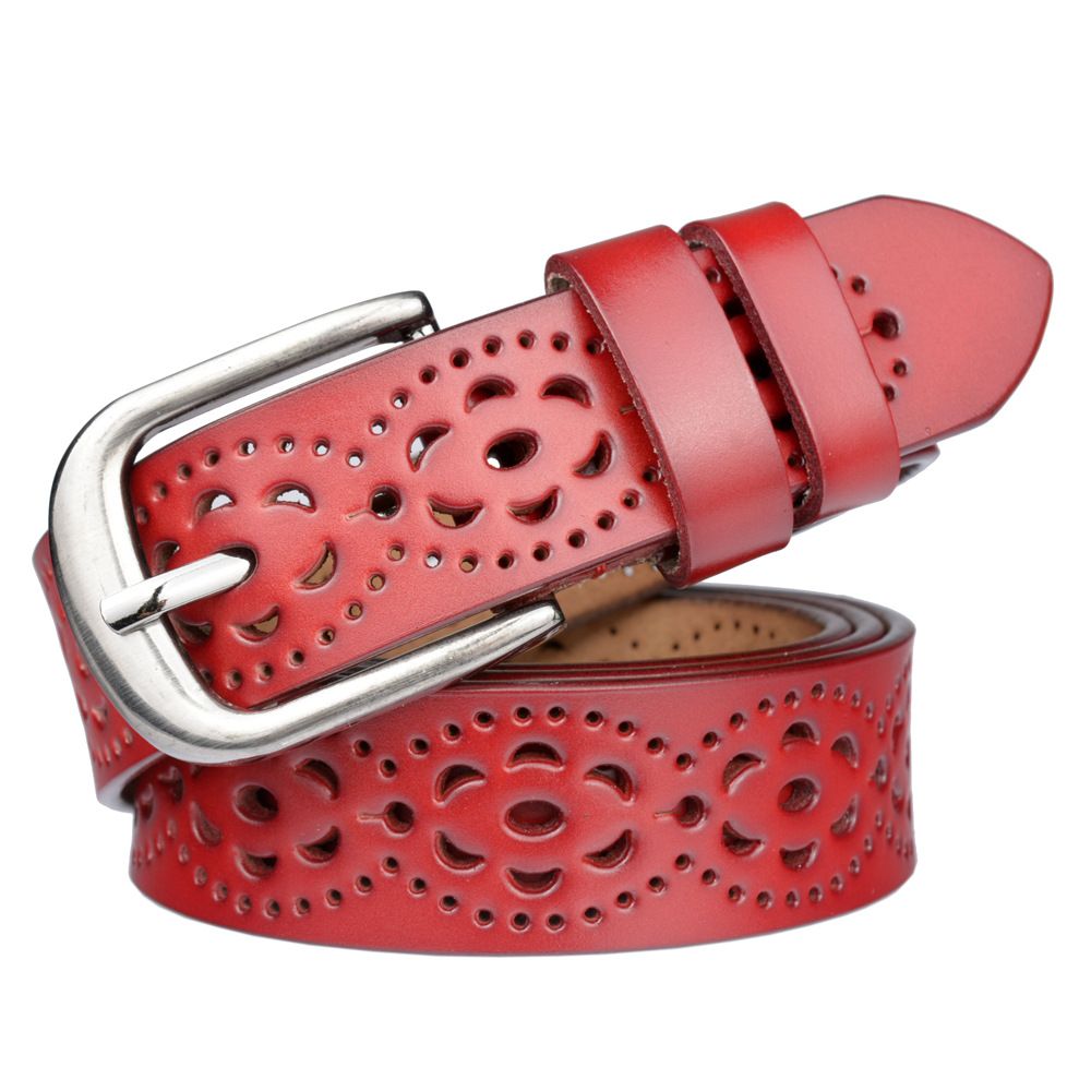 High Quality Luxury Women belt genuine leather female waist strap top pin buckle belts for women lady waistband