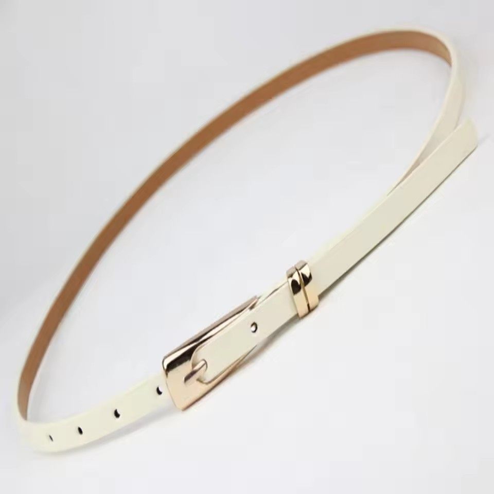 105cm Fashion Candy Color PU Waist Belt for Women Decorative Belts Womens Accessories