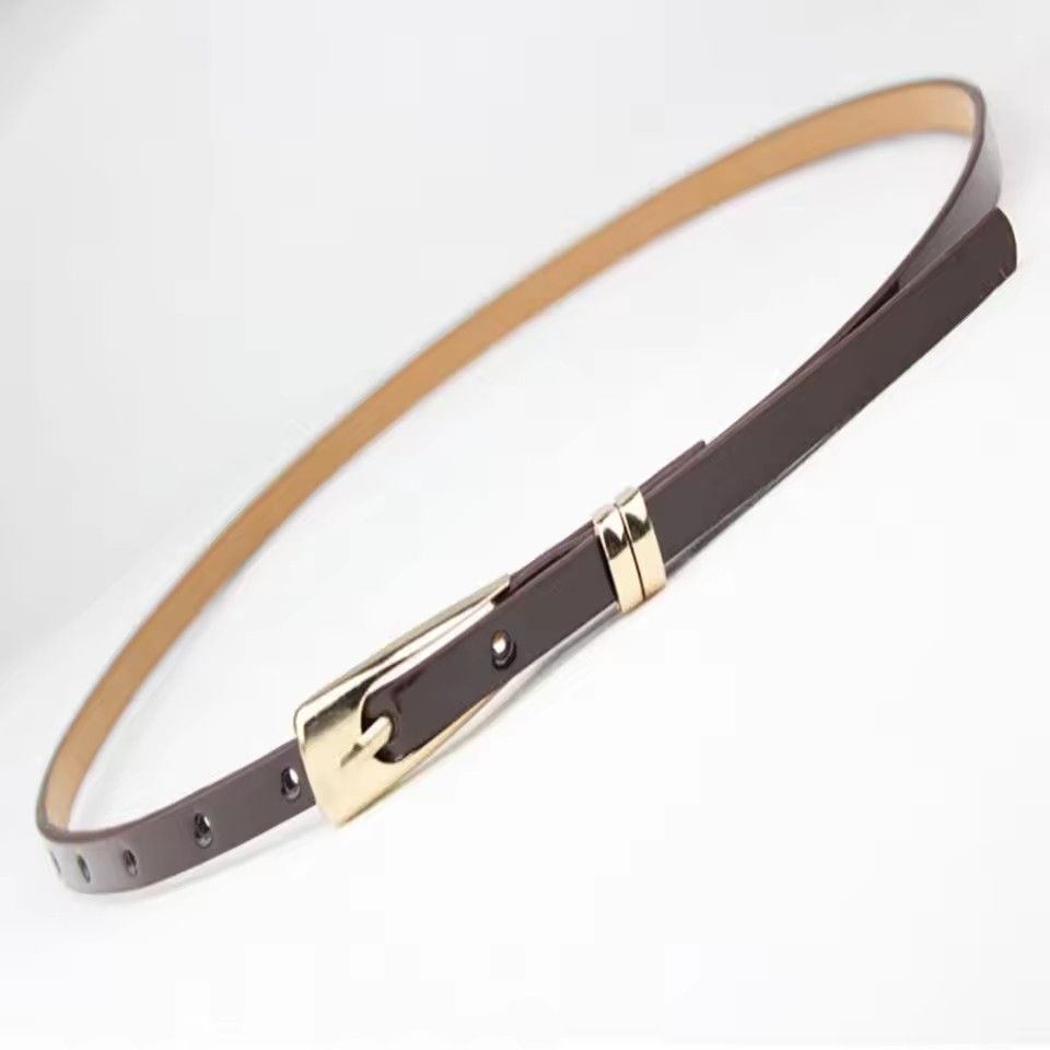 105cm Fashion Candy Color PU Waist Belt for Women Decorative Belts Womens Accessories