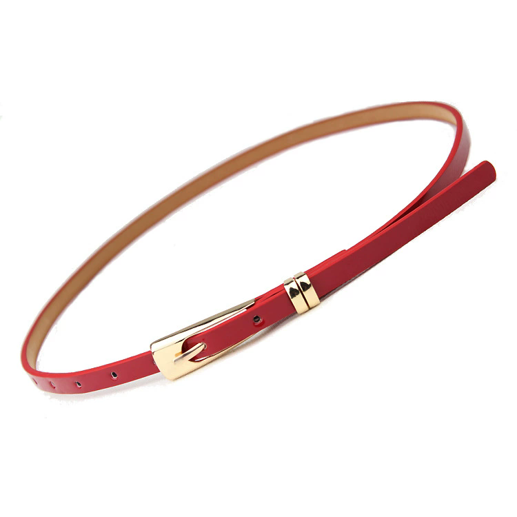105cm Fashion Candy Color PU Waist Belt for Women Decorative Belts Womens Accessories