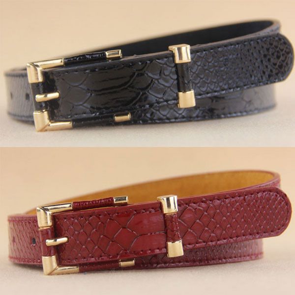 Punk PU Belts For Women Female Belt for Jeans Dress Accessories