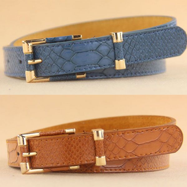 Punk PU Belts For Women Female Belt for Jeans Dress Accessories