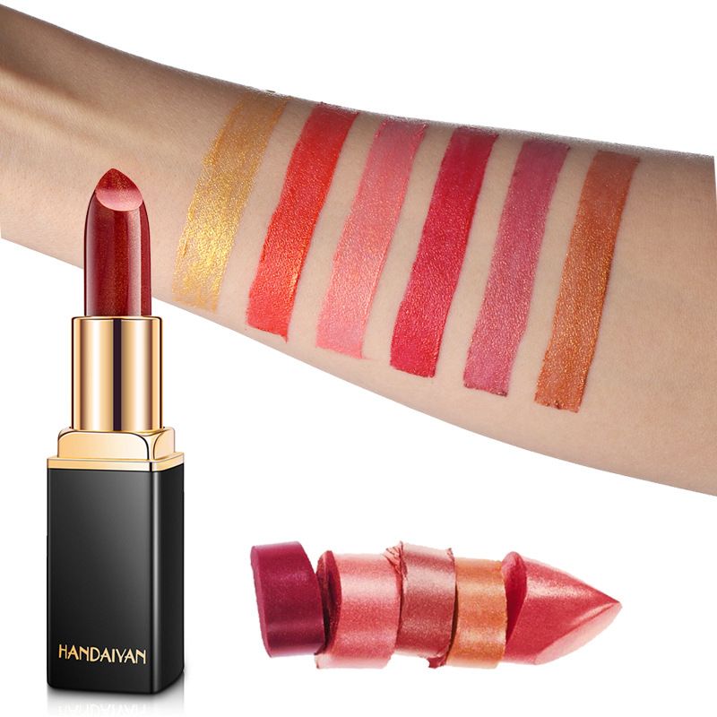 Waterproof Nude Glitter Lipstick Makeup Long Lasting Velve Red Mermaid Sexy Shimmer Lip Stick Cosmetics Beauty B2-775 view 5