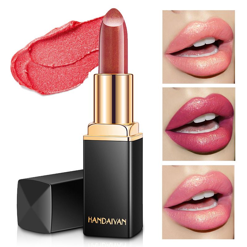 Waterproof Nude Glitter Lipstick Makeup Long Lasting Velve Red Mermaid Sexy Shimmer Lip Stick Cosmetics Beauty B2-775 view 2