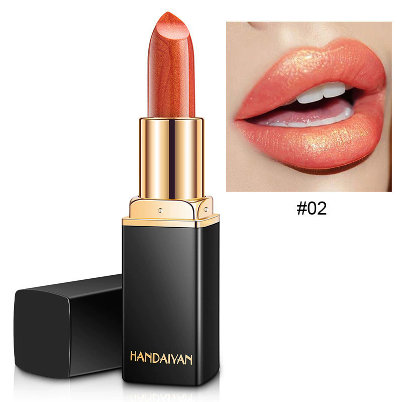 Waterproof Nude Glitter Lipstick Makeup Long Lasting Velve Red Mermaid Sexy Shimmer Lip Stick Cosmetics Beauty B2-775 view 7