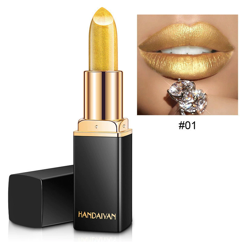 Waterproof Nude Glitter Lipstick Makeup Long Lasting Velve Red Mermaid Sexy Shimmer Lip Stick Cosmetics Beauty B2-775 view 6