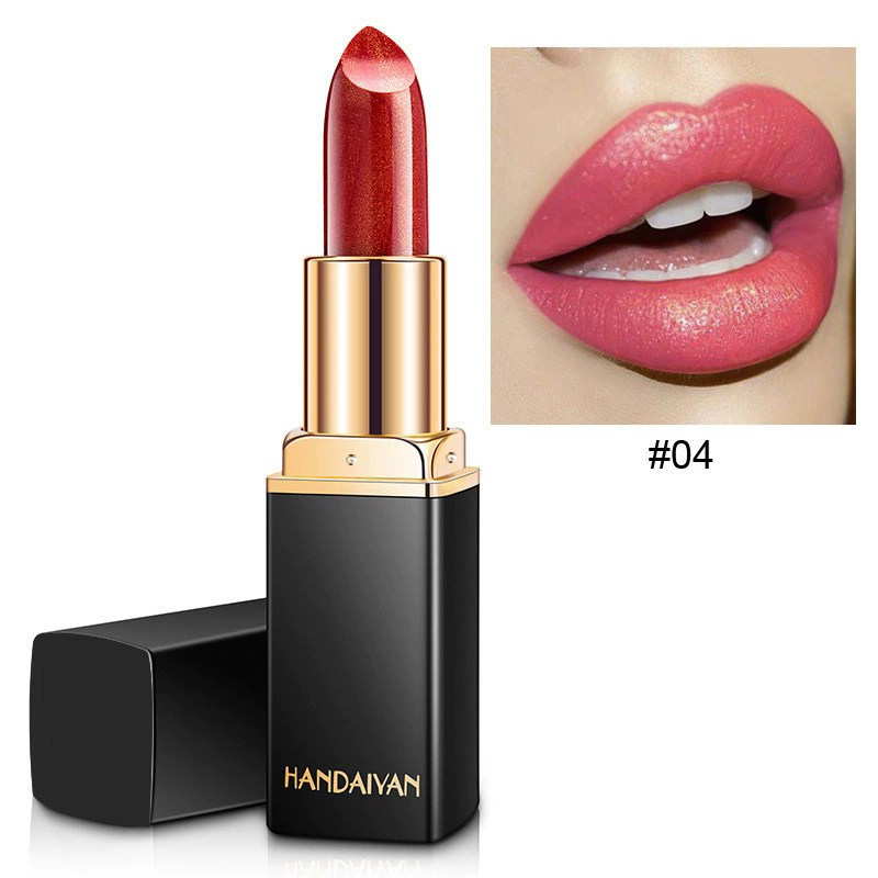 Waterproof Nude Glitter Lipstick Makeup Long Lasting Velve Red Mermaid Sexy Shimmer Lip Stick Cosmetics Beauty B2-775 view 9