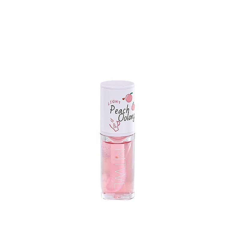 Honey Peach Tinted Lip Oil Lip Enhancer Serum Long Lasting Non-stick Moisturizes Vitamin E Lip Beauty Lip Care Serum B2-859 view 9