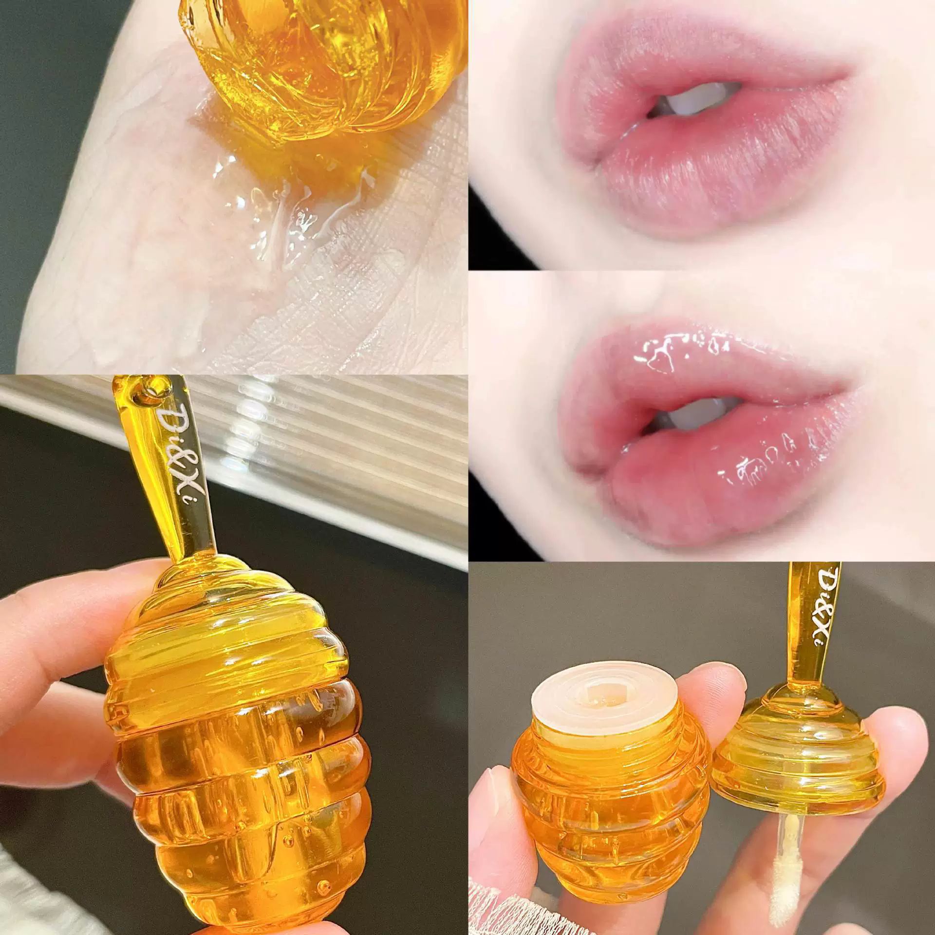 Honey Pot Lip Oil Fresh Fruit Lip Balm Set Long Lasting Moisturizing Clear Lip Oil Liquid Lipstick Lipgloss Makeup Cosmetics B2-863