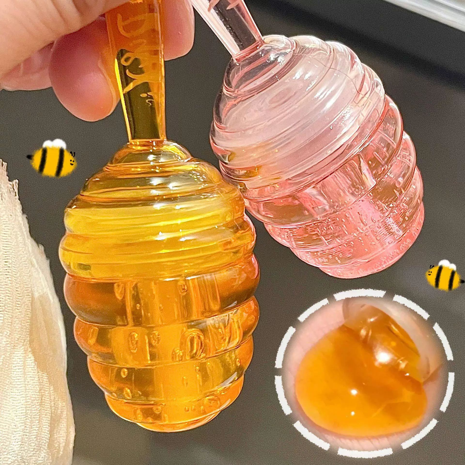Honey Pot Lip Oil Fresh Fruit Lip Balm Set Long Lasting Moisturizing Clear Lip Oil Liquid Lipstick Lipgloss Makeup Cosmetics B2-863