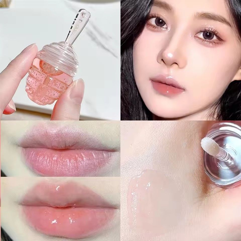 Honey Pot Lip Oil Fresh Fruit Lip Balm Set Long Lasting Moisturizing Clear Lip Oil Liquid Lipstick Lipgloss Makeup Cosmetics B2-863