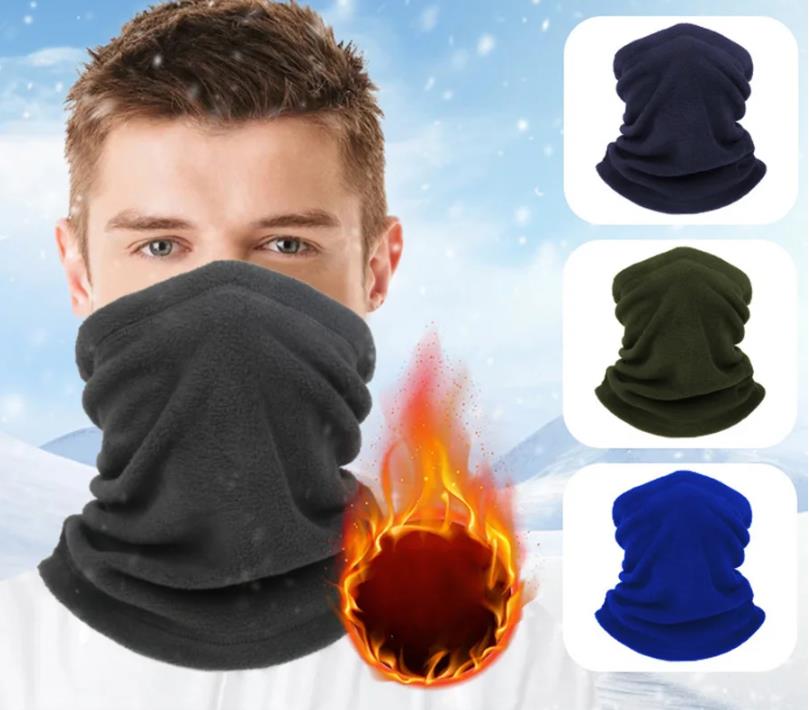 Polar Fleece Neck Tube Ear Warmer Fishing Skating Running Sport Scarf Face Mask Camping Hiking Neck Warmer Warm Cycling HeadwearFZ-477