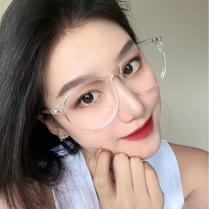 Transparent Computer Glasses Frame Women Men Anti Blue Light Round Eyewear Blocking Glasses Optical Spectacle Eyeglass FZ-305