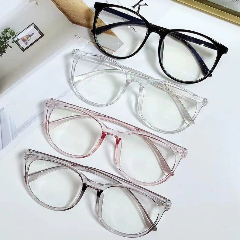 Transparent Computer Glasses Frame Women Men Anti Blue Light Round Eyewear Blocking Glasses Optical Spectacle Eyeglass FZ-305