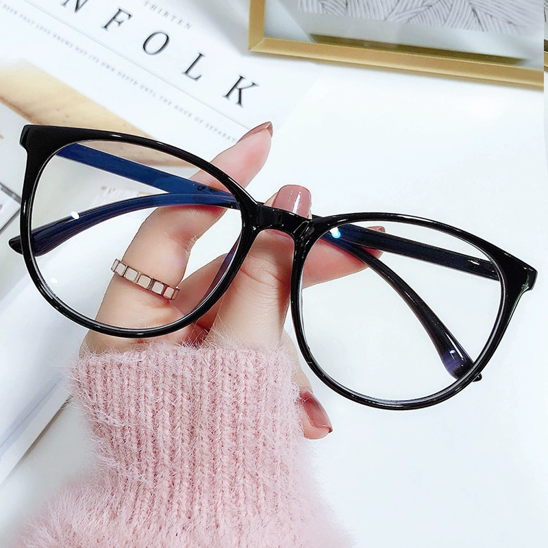 Transparent Computer Glasses Frame Women Men Anti Blue Light Round Eyewear Blocking Glasses Optical Spectacle Eyeglass FZ-305
