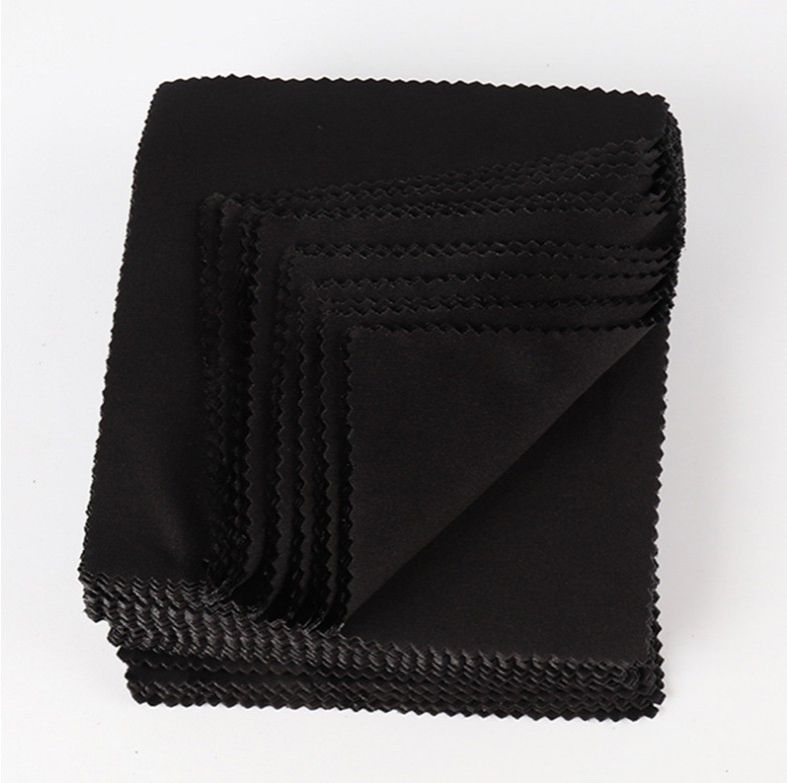 20pcs Black Microfiber Sunglasses Eyeglasses Cleaning Cloth 13*13cm Glasses Eyewear Clean Lens Cloth Accessories  E-946 20pcs