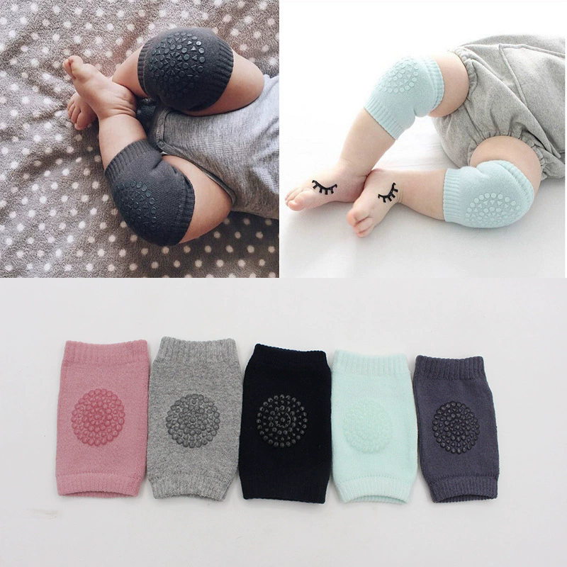 Unisex Baby Toddlers Kneepads Crawling Anti-Slip Knee Elbow Pads Infants Toddlers Protector Safety Kneepad Leg Warmer Socks F3-459