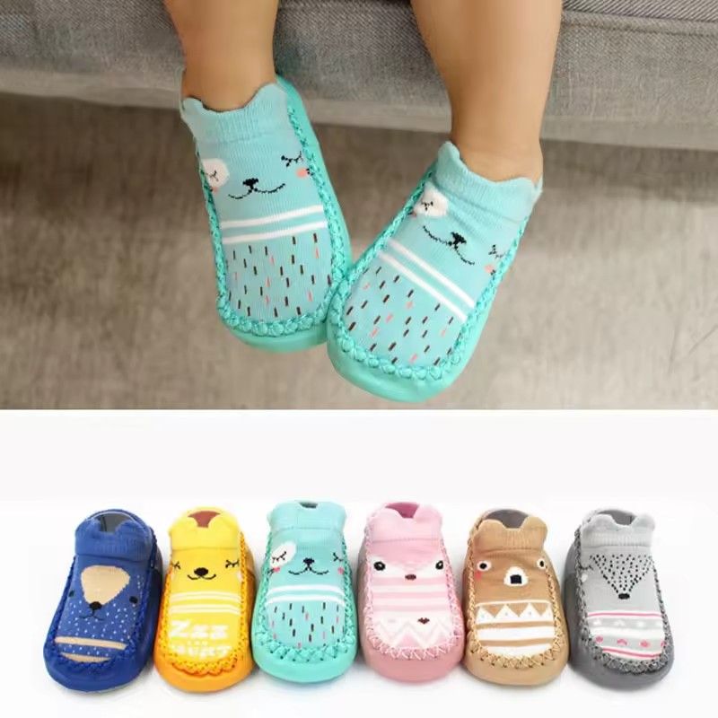 Baby Socks With Rubber Soles Infant Sock Newborn Autumn Winter Children Floor Socks Shoes Anti Slip Soft Sole Sock