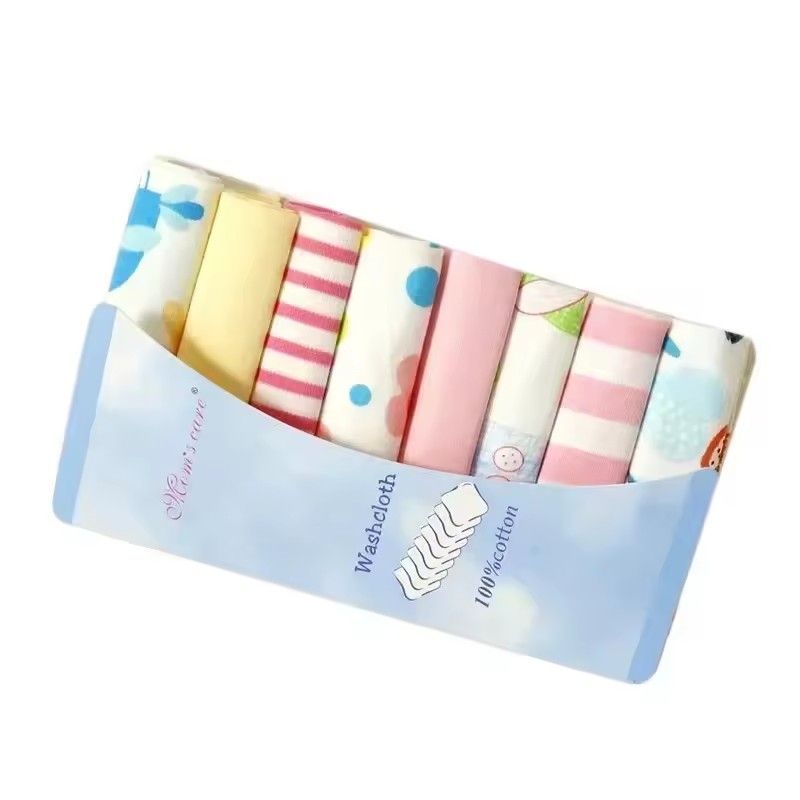 8pcs/pack 100% Cotton Newborn Baby Towels Saliva Towel Nursing Towel Baby Boys Girls Bebe Toalha Washcloth Handkerchief