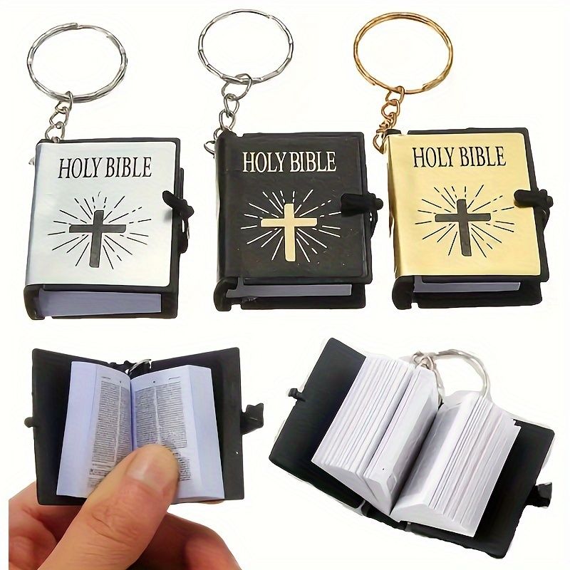 men's mini Bible keychain, decorative mini book  A-2000