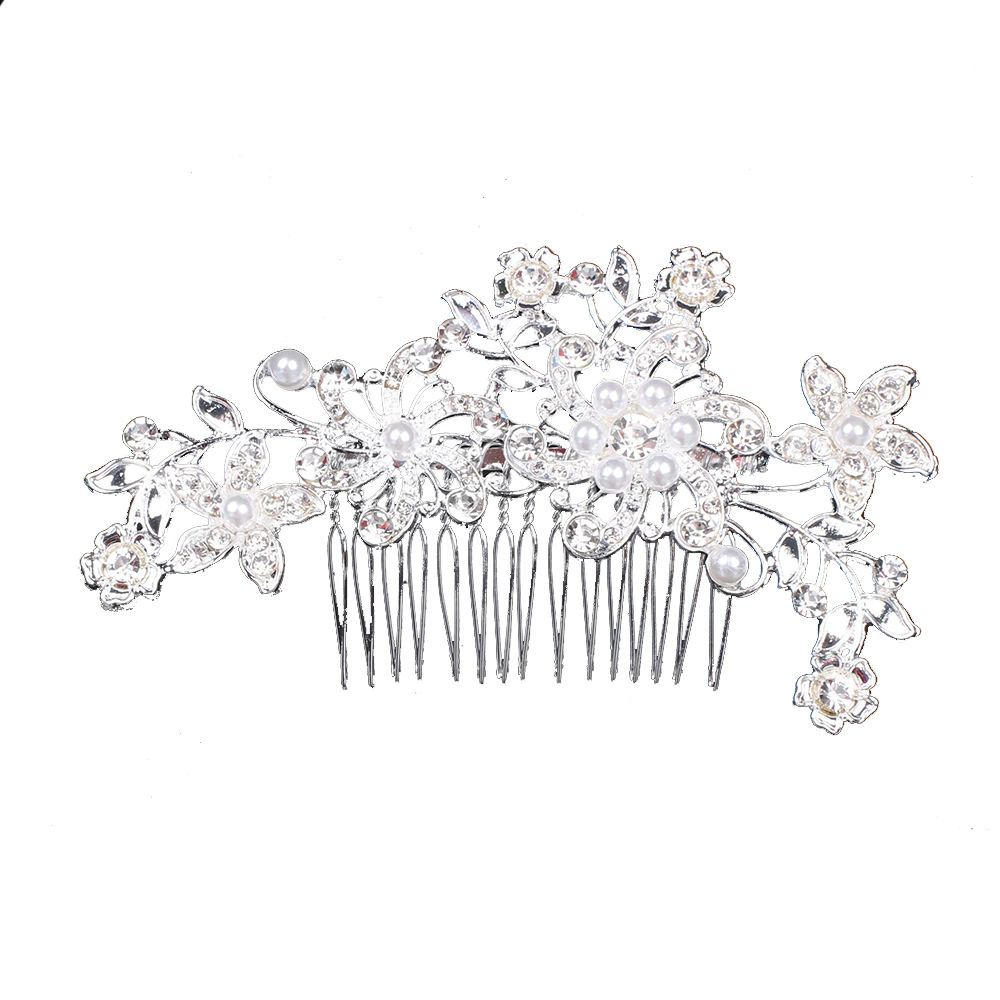Pearl Wedding Hair Comb Clip Crystal Bridal Hairpin Jewelry Hair Accessory
A-71