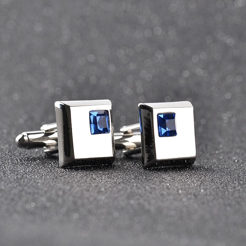 European And American Fashion Men's French Shirt Personality Diamond-studded Cufflinks Accessories  A-1513