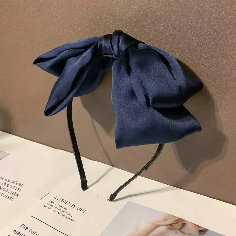 Bow Hairband Solid Color Hair Accessories Hairpin Headdress Girl Ins Headband A-1510