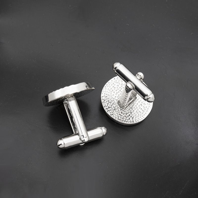European And American New Men's Cufflinks Round Spiral Pattern Cufflinks All-match Men's Shirt Accessories  A-1734