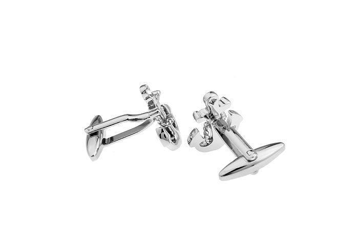 New ship anchor cufflinks sleeve studs fashion men's shirt accessoriesMen's Ship Anchor Cufflinks Copper Material Silver Color