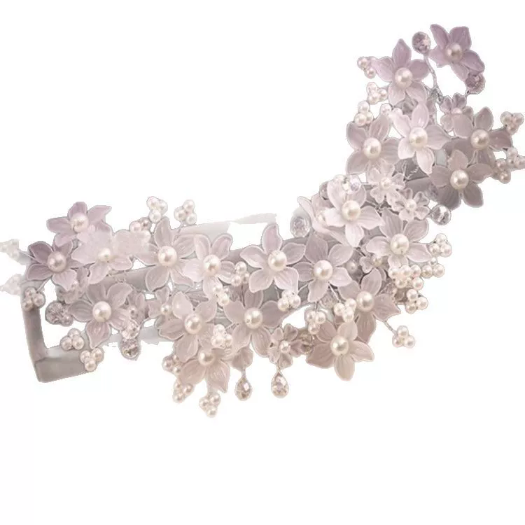 Bridal Hair Accessories Rhinestone Flower Headband Wedding Headpiece Hair Jewelry Handmade Wedding Headband Women Hair Ornaments A-660