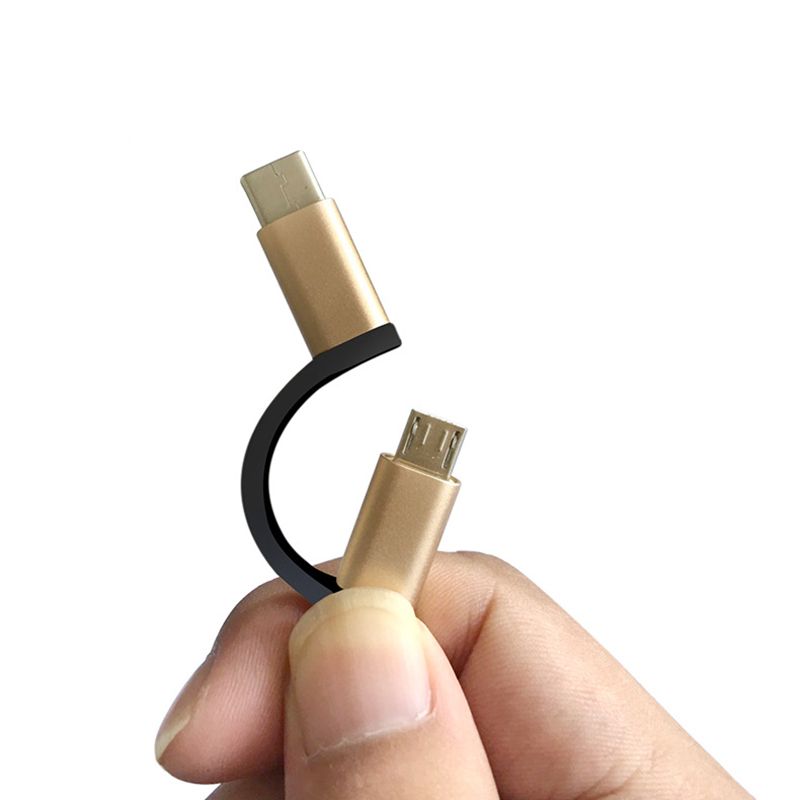 2 in 1 Type-C OTG Adapter Cable for Samsung S10 S10 Xiaomi Mi 9 Android MacBook Mouse Gamepad Tablet PC Type C OTG USB Cable E-1264
