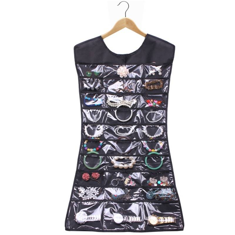 Large Jewelry Holder Necklace Bracelet Earring Ring Pouch Organizer Bag Jewelry Display Bags J--87