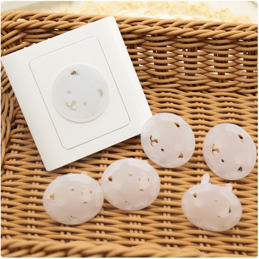 10pcs Baby Safety Child Electric Socket Outlet Plug Protection Security Two Phase Safe Lock Cover Kids Sockets Cover Plugs E-1124