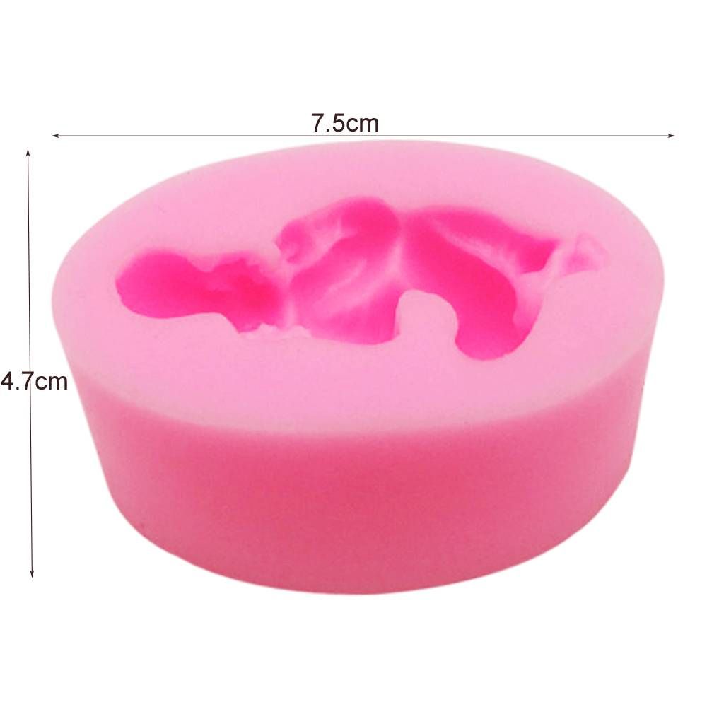 3D Cute Baby Silicone Molds for Cake Sugar Candy Mold DIY Design Fondant Decorating Tools 7.5*4.7CM D13--8