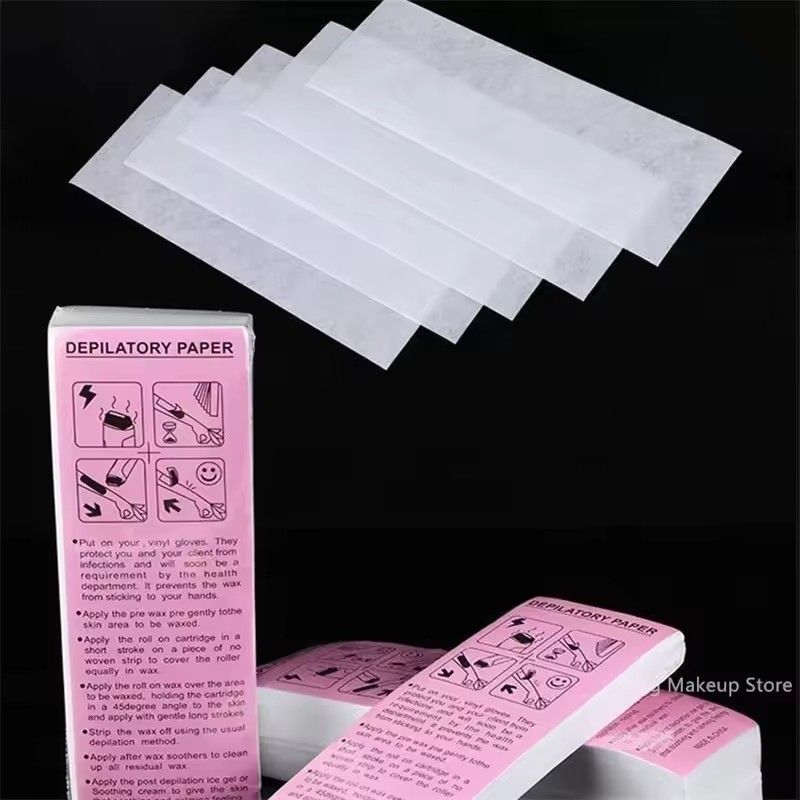 50pcs Removal Nonwoven Body Cloth Hair Remove Wax Paper Rolls High Quality Hair Removal Epilator Wax Strip Paper Roll E-1080
