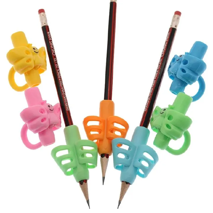 3Pcs/Set Non-toxic Children Pencil Holder Pen Writing Aid Grip Posture Correction Tools Office School Supplies E-413